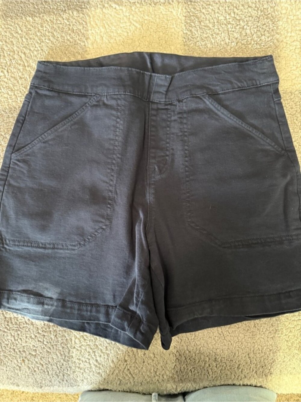 Women’s Navy High Rise Pull-On Utility Shorts